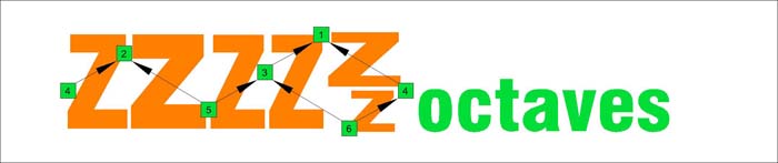 ZZZZZZ octaves logo