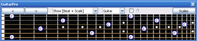 baritone guitar fretboard notes