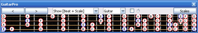GuitarPro6 E phrygian mode