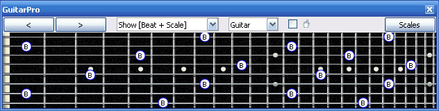GuitarPro6 B natural in Meshuggah's 8-string tuning
