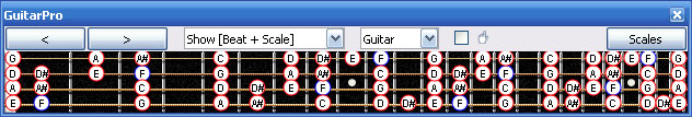 GuitarPro6 F bebop dominant