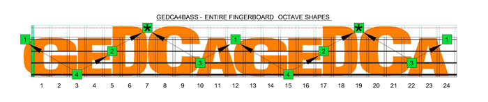 GEDCA4BASS G natural octaves