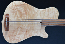 Rob Allen Mouse Maple 30 fretless four string bass