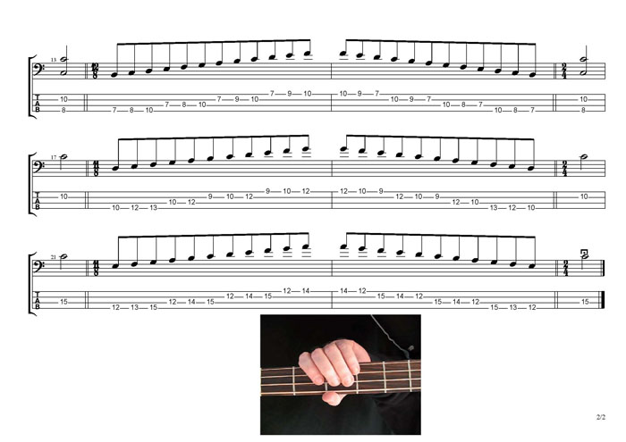 GuitarPro 6 C major scale (ionian mode) box shapes TAB pdf