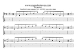AGEDBC octaves A minor arpeggio box shapes GuitarPro6 TAB pdf
