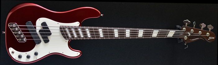 Dingwall Super P/J 5-string Candy Apple Red