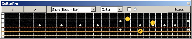 GuitarPro6 5C2:5A3 at 12 octave shapes