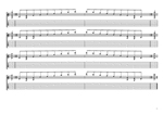 BAGED octaves C major arpeggio (3nps) box shapes TAB pdf