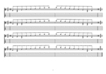 8-string:Drop E - A minor arpeggio (3nps) box shapes TAB pdf