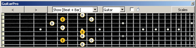 GuitarPro6 (8-string: Drop E) E minor arpeggio : 7Bm5Bm2 box shape pdf