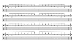 8-string (Drop E) : F major arpeggio (3nps) box shapes TAB pdf