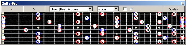 GuitarPro6 8-string Drop E: G major arpeggio
