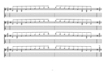 8-string (Drop E) : G major arpeggio (3nps) box shapes TAB pdf