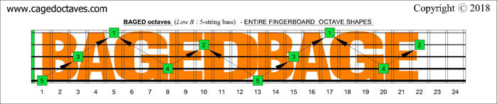 BAGED octaves fingerboard : C natural octaves