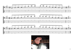 C major-minor arpeggio (5-string bass: Low B) box shapes TAB pdf