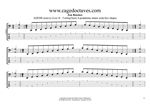 AGEDB octaves A pentatonic minor scale box shapes GuitarPro6 TAB pdf