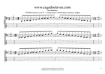 AGEDB octaves A minor blues scale box shapes GuitarPro6 TAB pdf
