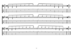 C major arpeggio 8-string guitar (Drop E + Drop A) box shapes TAB pdf