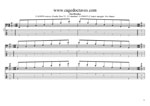 GuitarPro8 TAB : CAGEFD octaves Fender Bass VI (E1 standard - EADGCF) C major arpeggio box shapes pdf