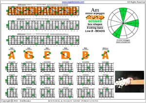 AGEDA octaves A minor arpeggio box shapes pdf