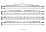AGEDB octaves A minor arpeggio (3nps) box shapes TAB pdf