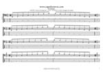 GuitarPro7 TAB: AGEDBC octaves A minor arpeggio (3nps) box shapes pdf