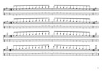 GuitarPro8 TAB: C major scale (ionian mode) box shapes (3nps) pdf