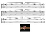 GuitarPro8 TAB pdf: BAGED octaves (5-string bass : B0 standard - BEADG) C major scale (ionian mode) box shapes