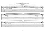 GuitarPro8 TAB  (7-string guitar : Drop A - AEADGBE) : C major scale (ionian mode)box shapes TAB pdf